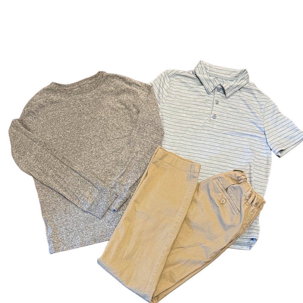 **Bundle** Boys Crew Cuts Pants Cat & Jack Tee All in Motion Polo Size L